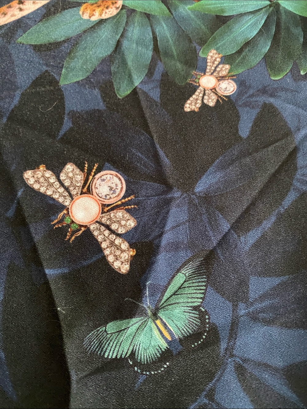 Ted Baker London Bevlei blouson batwing pullover knit details tiger print Small - Picture 11 of 15
